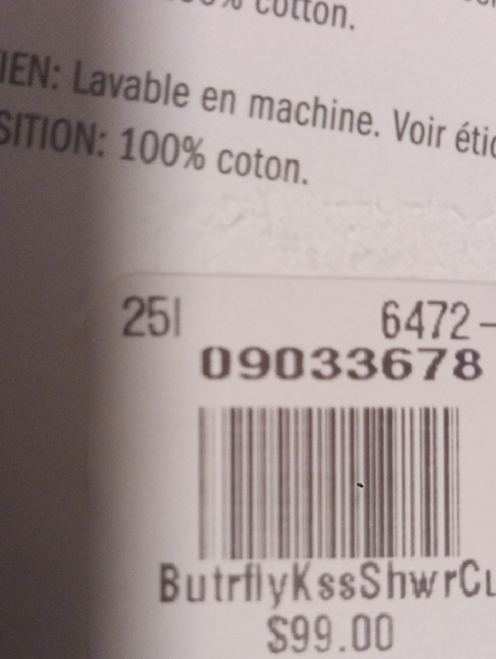 Pottery Barn Gray And Pink Butterfly Linen Shower Curtain - Picture 5 of 7